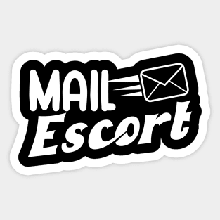 Mail escort Sticker